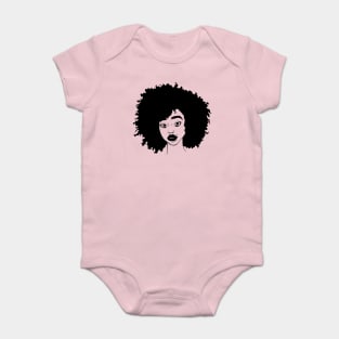 Natural Hair Black Woman, Black Girl, Black History Baby Bodysuit